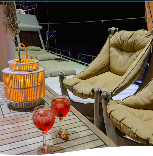 Aperitivo on gulet Blu Dream